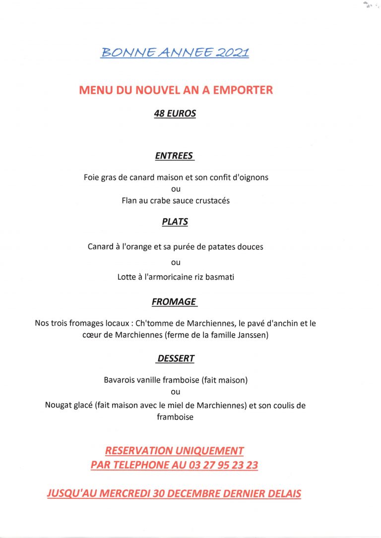 Menunouvelanàemporter ladondaine